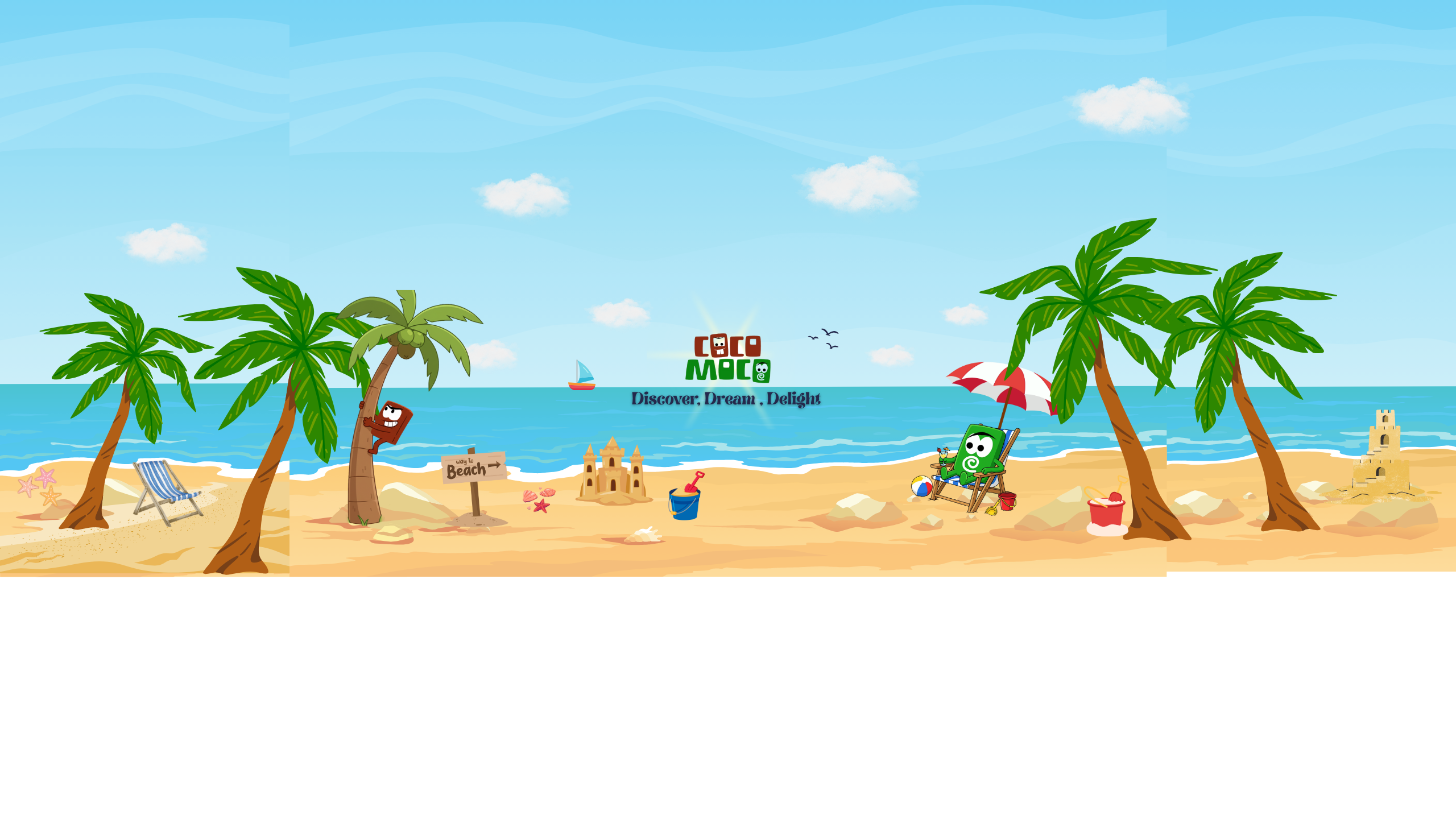 COCO MOCO YouTube Thumbnail design , A YouTube channel for the kids